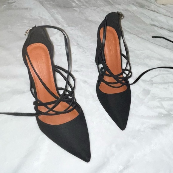 ASOS Black Strappy Block Heels - Picture 4 of 5